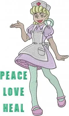 Seasonal Sale Nurses Heal Embroidery Design