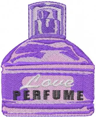 Limited Time Perfume Bottle Embroidery Design