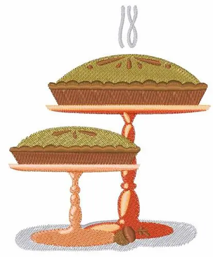 Low Price Two Pies Embroidery Design