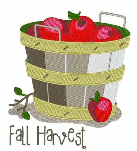Fall Harvest Embroidery Design Money Back Guarantee