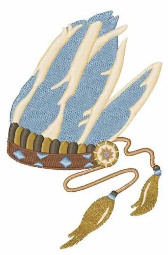 Native Indian Headress Embroidery Design Latest