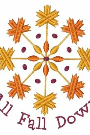 All Fall Down Embroidery Design Hot Deal
