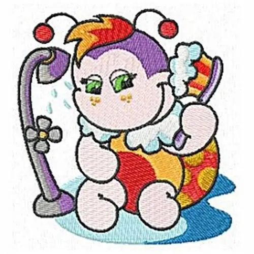 Order Now Bathing Ladybug Embroidery Design