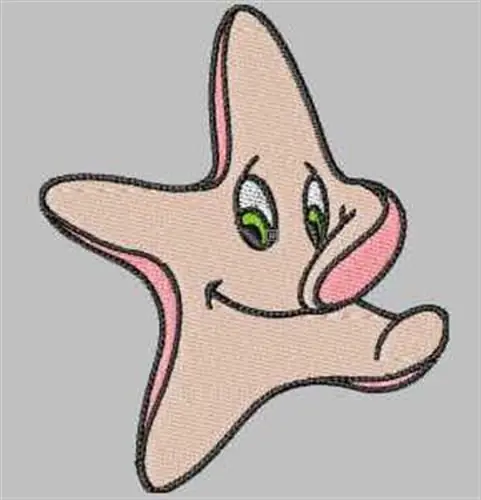 Last Chance Smiling Starfish Embroidery Design