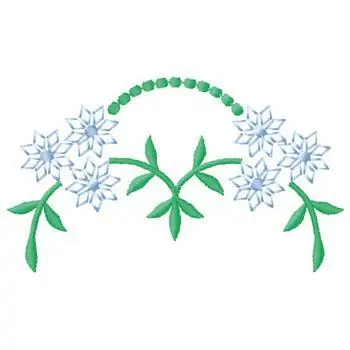Floral Crest Embroidery Design Wholesale