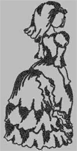 Redwork Girl Bride Embroidery Design Discount