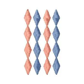 Harlequin Diamonds Embroidery Design Best Choice