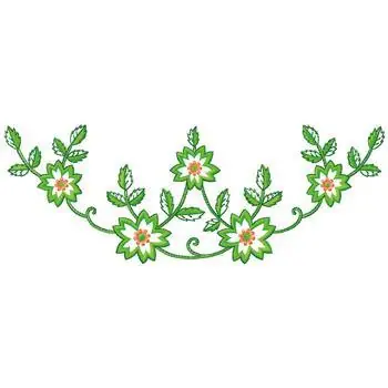 Today Only Floral Design Embroidery Design