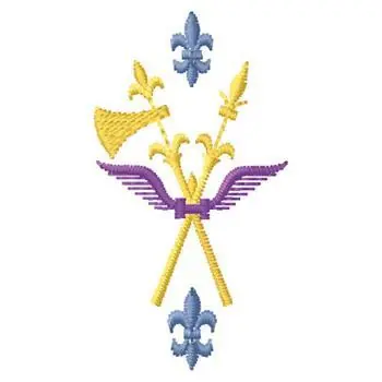Mega Sale Fleur-de-lis Weapons Embroidery Design