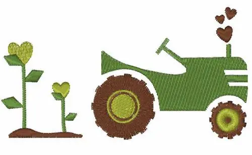 Wholesale Farm Tractor Embroidery Design
