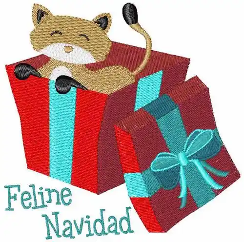 Feline Navidad Embroidery Design Shop Now