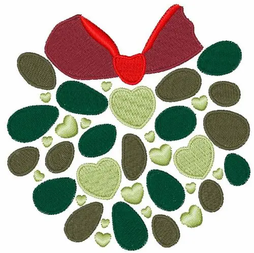Christmas Mistletoe Embroidery Design Viral