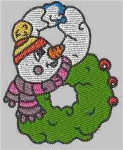 Hassle-Free Returns Winter Alphabet B Embroidery Design