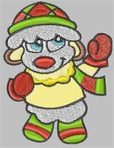 Winter Sheep Embroidery Design Trusted Brand