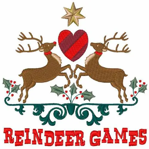 Reindeer Games Embroidery Design Today Only
