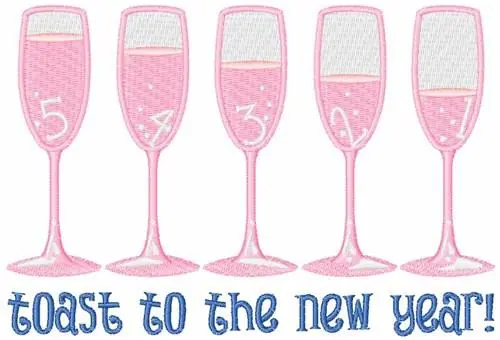 Toast To The New Year Embroidery Design Trusted Brand
