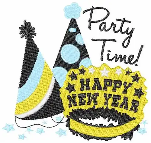 Mega Sale Party Time Embroidery Design