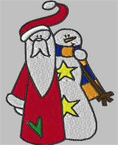 Factory Price Santa & Snowman Embroidery Design