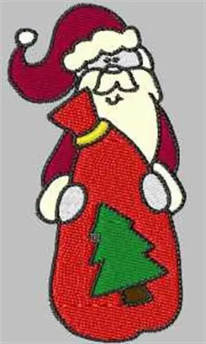 Santa & Sack Embroidery Design New Release