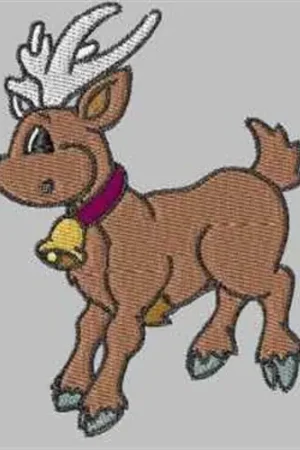 Xmas Reindeer Embroidery Design Bargain
