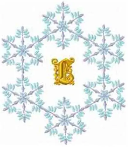 Christmas Fantasy Alphabet L Embroidery Design Clearance
