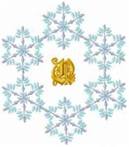 Christmas Fantasy Alphabet Q Embroidery Design One Day Deal