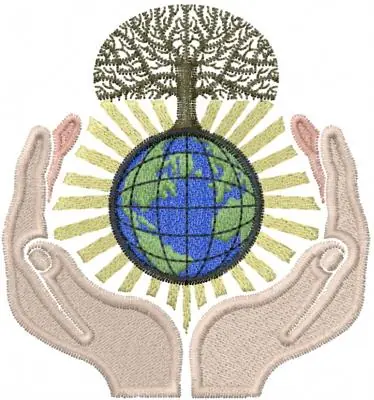 Final Sale World Ecology Embroidery Design