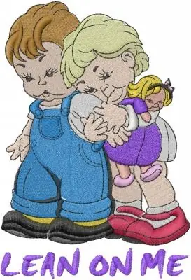 One Day Deal Lean On Me Embroidery Design