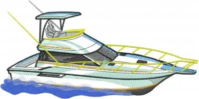 Boat Embroidery Design Low Price