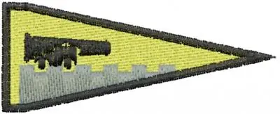 Buy Direct Cannon Flag Embroidery Design