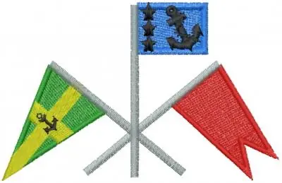 Nautical Flags Embroidery Design Luxury