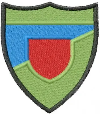 Viral Banner Crest Embroidery Design