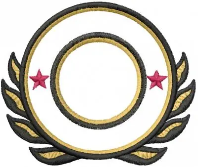 Affordable Circle Laurels Embroidery Design