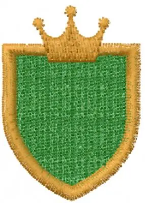 Limited Edition Crown Crest Embroidery Design