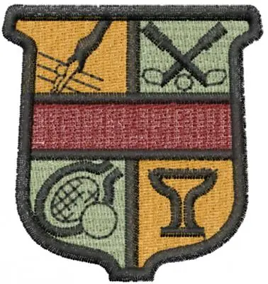 Fan Favorite Sports Crest Embroidery Design