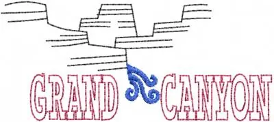 Price Drop Grand Canyon Embroidery Design