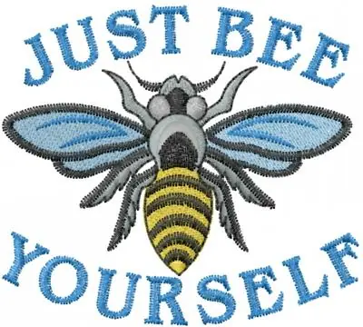 Limited Edition Just Bee Yourself Embroidery Design