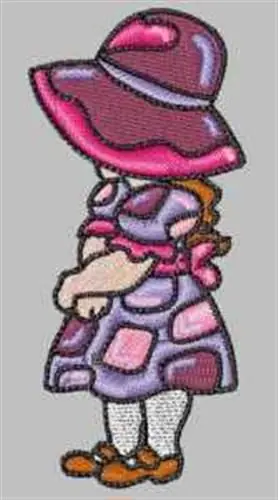 Sunbonnet Girl Embroidery Design In Demand