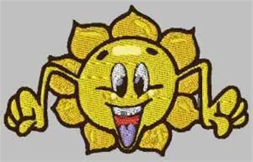 Must Have Funny Sun Embroidery Design
