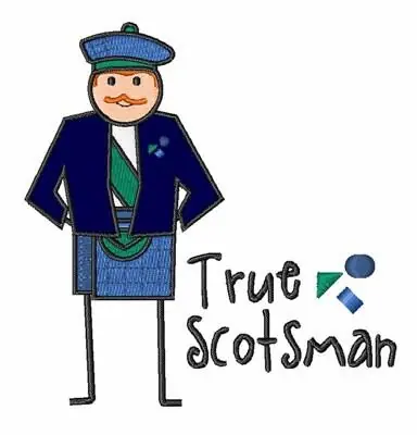 True Scotsman Embroidery Design Brand New