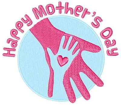 Happy Mothers Day Embroidery Design Markdown