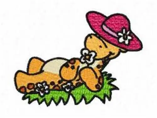 Wholesale Happy Giraffe Embroidery Design