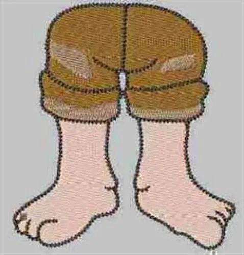Buy Direct Gnome Legs Embroidery Design