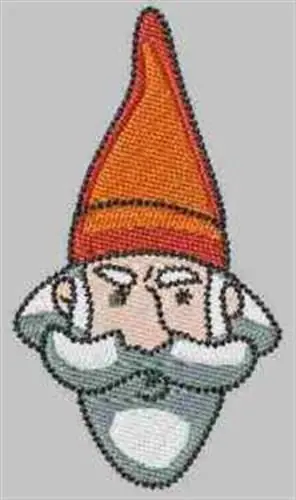 Place Order Red Hat Gnome Embroidery Design