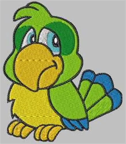 Top Pick Cartoon Parrot Embroidery Design