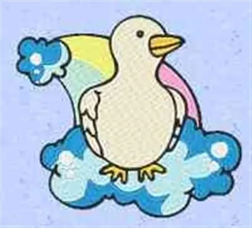 Rainbow Dove Embroidery Design Crafted