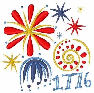 Fast Shipping 1776 Embroidery Design