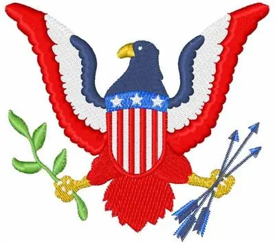 US Eagle Crest Embroidery Design Best Seller