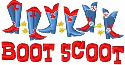 Boot Scoot Embroidery Design Direct From Manufacturer