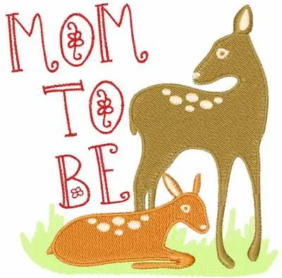 Popular Mom To Be Embroidery Design